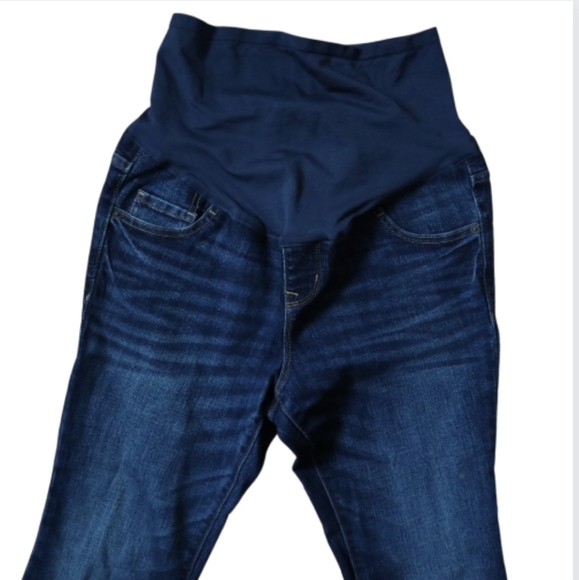 Old Navy Maternity Dark Wash Boot Cut Jeans - Picture 2 of 7